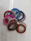 Fine AB brushed telephone line hair band, hair tie, elegant hair accessory Application Scenario